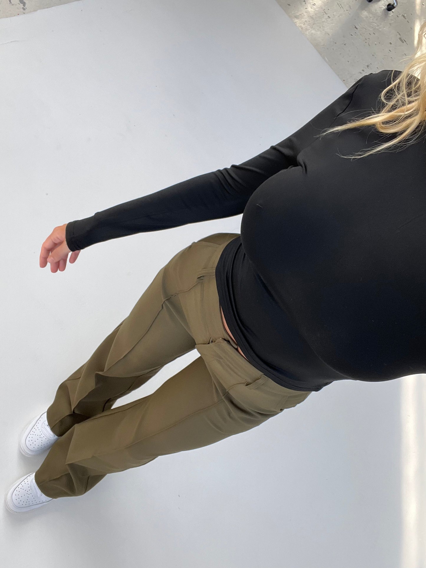 GRACE WIDE TROUSERS - GROEN