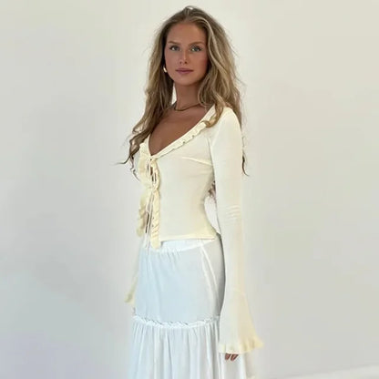 KNIT TOP - ZWART